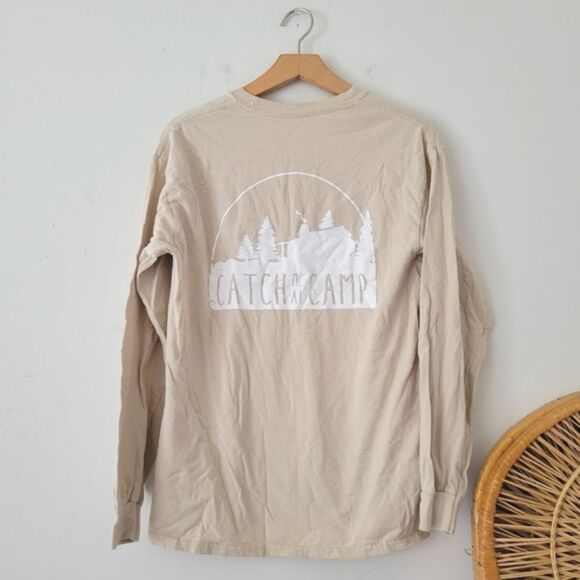 PA Made Long Sleeve Tee Beige/White Medium PA Wilds Tourist - Picture 2 of 4